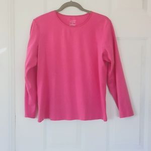 Pink long sleeve shirt. Size XL